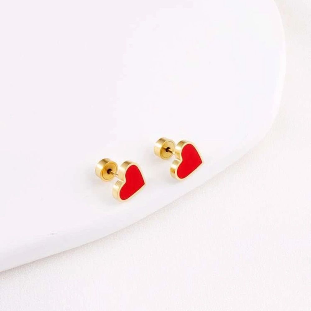 ❤️ Cute Little Heart Stud Earrings ❤️